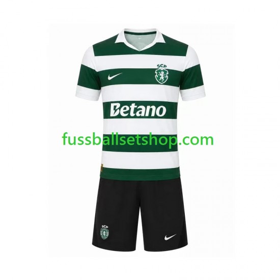 Günstige Fußball Trikotsatz Sporting CP Kinder Heimtrikot 2026-2027 Kurzarm Günstige Fußball Trikotsatz Sporting CP Kinder Heimtrikot 2026-2027 Kurzarm