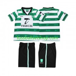 Günstige Fußball Trikotsatz Sporting CP 2000 Retro Kinder Heimtrikot 1999 Kurzarm
