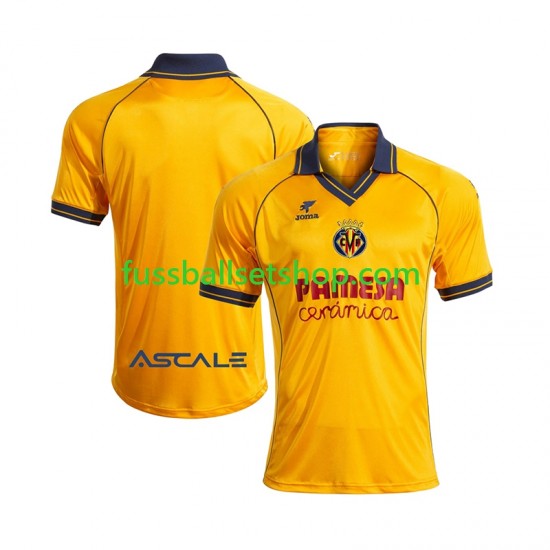 Günstige Fußball Trikotsatz Villarreal CF Retro Herren Heimtrikot 2025-2026 Kurzarm