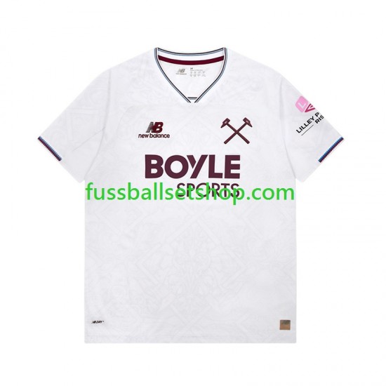 Günstige Fußball Trikotsatz West Ham United Herren Auswärtstrikot 2026-2027 Kurzarm Günstige Fußball Trikotsatz West Ham United Herren Auswärtstrikot 2026-2027 Kurzarm