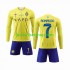 Günstige Fußball Trikotsatz Al-Nassr Cristiano Ronaldo 7 Kinder Heimtrikot 2023-2024 Langarm