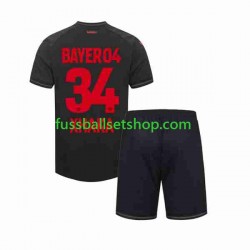Günstige Fußball Trikotsatz Bayer 04 Leverkusen Granit Xhaka 34 Kinder Heimtrikot 2023-2024 Kurzarm