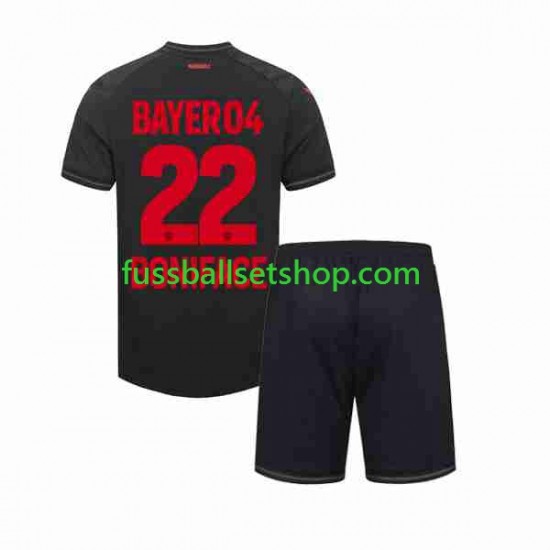 Günstige Fußball Trikotsatz Bayer 04 Leverkusen Victor Boniface 22 Kinder Heimtrikot 2023-2024 Kurzarm