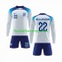 Günstige Fußball Trikotsatz England Bellingham 22 Kinder Heimtrikot World Cup 2022 Langarm