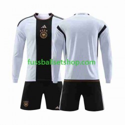 Günstige Fußball Trikotsatz Deutschland Kinder Heimtrikot World Cup 2022 Langarm