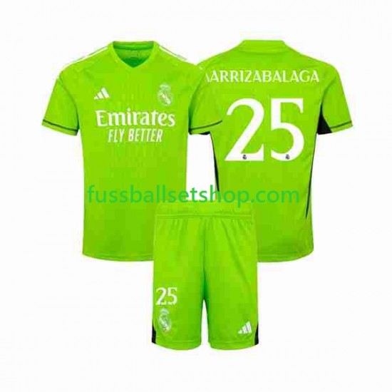 Günstige Fußball Trikotsatz Real Madrid Kepa Arrizabalaga 25 Torwart Kinder Heimtrikot 2023-2024 Kurzarm