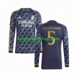Günstige Fußball Trikotsatz Real Madrid Jude Bellingham 5 Herren Auswärtstrikot 2023-2024 Langarm