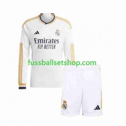 Günstige Fußball Trikotsatz Real Madrid Kinder Heimtrikot 2023-2024 Langarm