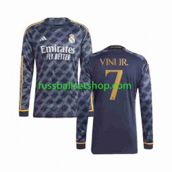 Günstige Fußball Trikotsatz Real Madrid Vini Jr 7 Herren Auswärtstrikot 2023-2024 Langarm