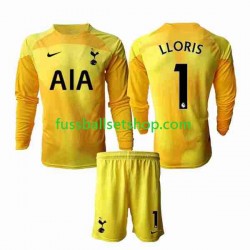 Günstige Fußball Trikotsatz Tottenham Hotspur Hugo Lloris 1 Torwart Kinder Heimtrikot 2022-2023 Langarm