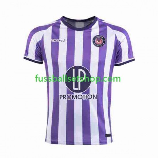 Günstige Fußball Trikotsatz Toulouse Herren Heimtrikot 2023-2024 Kurzarm