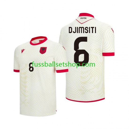 Günstige Fußball Trikotsatz Albanien Berat Djimsiti 6 Herren Auswärtstrikot World Cup 2026 Kurzarm Günstige Fußball Trikotsatz Albanien Berat Djimsiti 6 Herren Auswärtstrikot World Cup 2026 Kurzarm