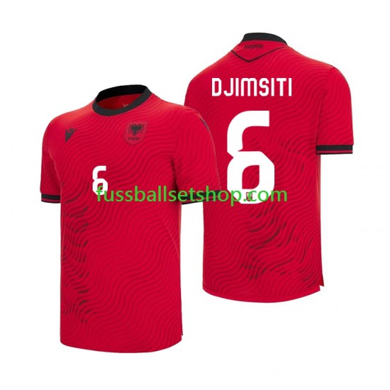 Günstige Fußball Trikotsatz Albanien Berat Djimsiti 6 Herren Heimtrikot World Cup 2026 Kurzarm