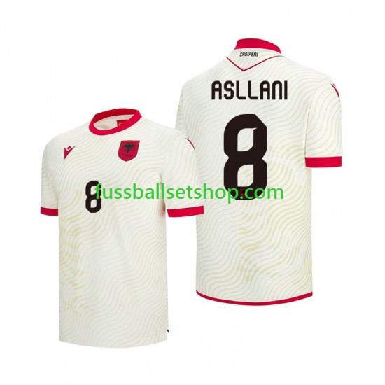 Günstige Fußball Trikotsatz Albanien Kristjan Asllani 8 Herren Auswärtstrikot World Cup 2026 Kurzarm