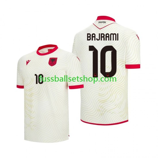 Günstige Fußball Trikotsatz Albanien Nedim Bajrami 10 Herren Auswärtstrikot World Cup 2026 Kurzarm