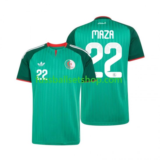 Günstige Fußball Trikotsatz Algerien Ibrahim Maza 22 Herren Auswärtstrikot 2026 Kurzarm