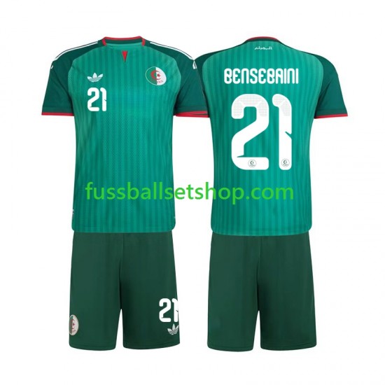 Günstige Fußball Trikotsatz Algerien Ramy Bensebaini 21 Kinder Auswärtstrikot 2026 Kurzarm