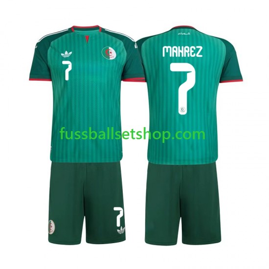 Günstige Fußball Trikotsatz Algerien Riyad Mahrez 7 Kinder Auswärtstrikot 2026 Kurzarm