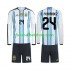Günstige Fußball Trikotsatz Argentinien Enzo Fernandez 24 Kinder Heimtrikot World Cup 2026 Langarm