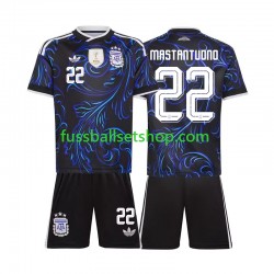 Günstige Fußball Trikotsatz Argentinien Franco Mastantuono 22 Kinder Auswärtstrikot World Cup 2026 Kurzarm