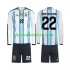 Günstige Fußball Trikotsatz Argentinien Franco Mastantuono 22 Kinder Heimtrikot World Cup 2026 Langarm