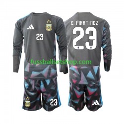 Günstige Fußball Trikotsatz Argentinien Emiliano Martinez 23 Torwart Kinder Heimtrikot World Cup 2026 Langarm
