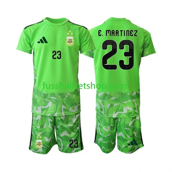 Günstige Fußball Trikotsatz Argentinien Emiliano Martinez 23 Torwart Kinder Ausweichtrikot World Cup 2026 Kurzarm Günstige Fußball Trikotsatz Argentinien Emiliano Martinez 23 Torwart Kinder Ausweichtrikot World Cup 2026 Kurzarm