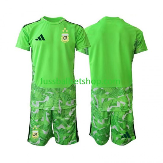 Günstige Fußball Trikotsatz Argentinien Torwart Kinder Ausweichtrikot World Cup 2026 Kurzarm