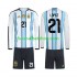 Günstige Fußball Trikotsatz Argentinien Jose Manuel Lopez 21 Kinder Heimtrikot World Cup 2026 Langarm