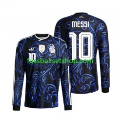 Günstige Fußball Trikotsatz Argentinien Lionel Messi 10 Herren Auswärtstrikot World Cup 2026 Langarm