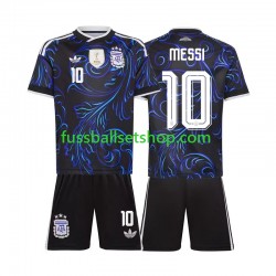 Günstige Fußball Trikotsatz Argentinien Lionel Messi 10 Kinder Auswärtstrikot World Cup 2026 Kurzarm