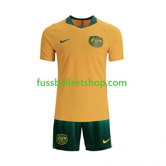 Günstige Fußball Trikotsatz Australien Kinder Heimtrikot World Cup 2026 Kurzarm