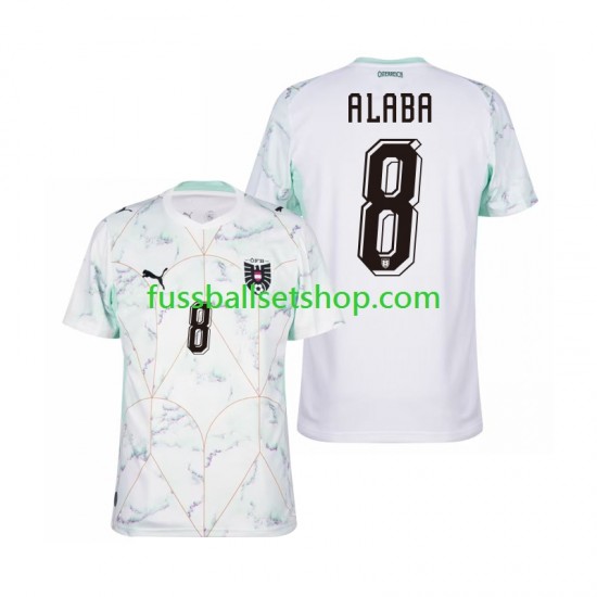 Günstige Fußball Trikotsatz Österreich David Alaba 8 Herren Auswärtstrikot World Cup 2026 Kurzarm