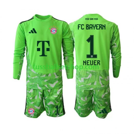 Günstige Fußball Trikotsatz FC Bayern München Manuel Neuer 1 Torwart Kinder Heimtrikot 2026-2027 Langarm Günstige Fußball Trikotsatz FC Bayern München Manuel Neuer 1 Torwart Kinder Heimtrikot 2026-2027 Langarm