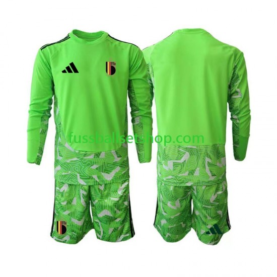 Günstige Fußball Trikotsatz Belgien Torwart Kinder Ausweichtrikot World Cup 2026 Langarm