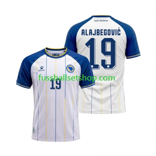 Günstige Fußball Trikotsatz Bosnien-Herzegowina Kerim Alajbegovic 19 Herren Auswärtstrikot World Cup 2026 Kurzarm Günstige Fußball Trikotsatz Bosnien-Herzegowina Kerim Alajbegovic 19 Herren Auswärtstrikot World Cup 2026 Kurzarm