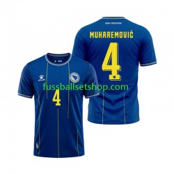Günstige Fußball Trikotsatz Bosnien-Herzegowina Tarik Muharemovic 4 Herren Heimtrikot World Cup 2026 Kurzarm