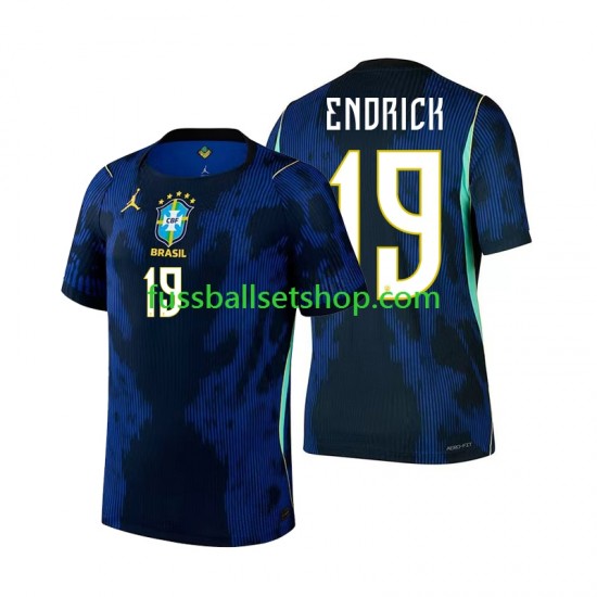 Günstige Fußball Trikotsatz Brasilien Endrick 19 Herren Auswärtstrikot World Cup 2026 Kurzarm