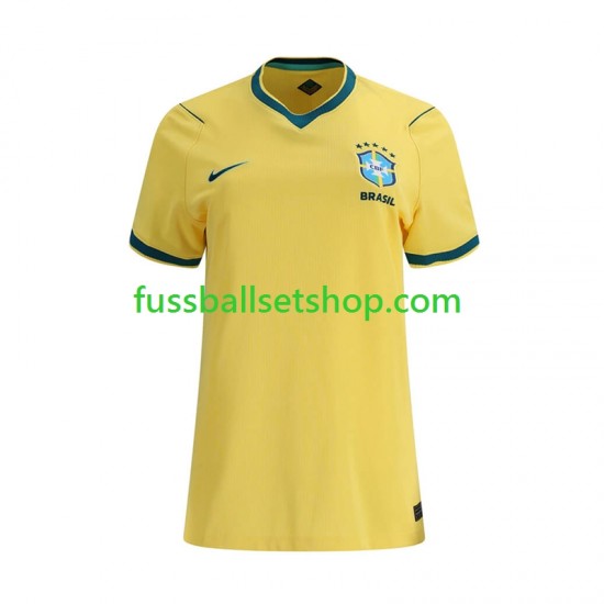 Günstige Fußball Trikotsatz Brasilien Frauen Heimtrikot World Cup 2026 Kurzarm