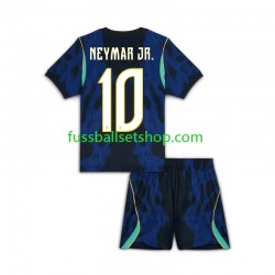 Günstige Fußball Trikotsatz Brasilien Neymar JR 10 Kinder Auswärtstrikot World Cup 2026 Kurzarm