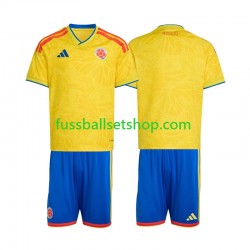 Günstige Fußball Trikotsatz Kolumbien Kinder Heimtrikot World Cup 2026 Kurzarm