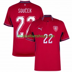 Günstige Fußball Trikotsatz Tschechien Soucek 22 Herren Heimtrikot World Cup 2026 Kurzarm