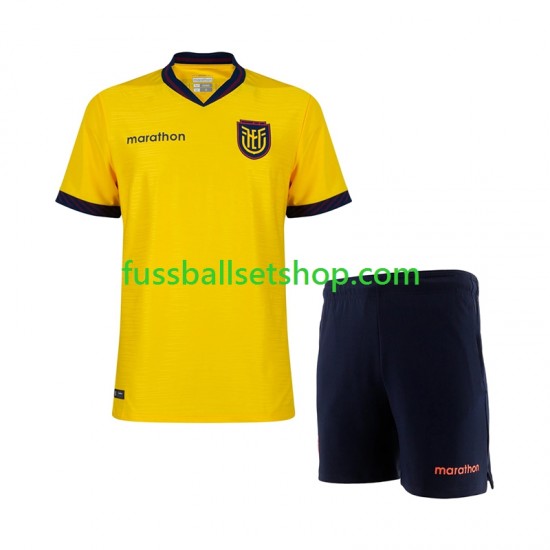 Günstige Fußball Trikotsatz Ecuador Kinder Heimtrikot World Cup 2026 Kurzarm