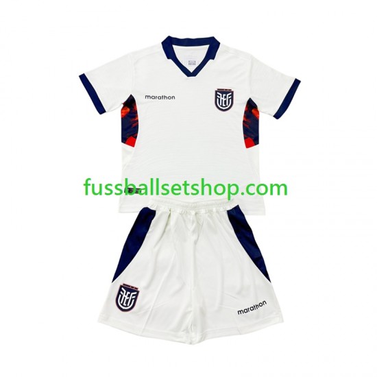 Günstige Fußball Trikotsatz Ecuador Kinder Ausweichtrikot World Cup 2026 Kurzarm