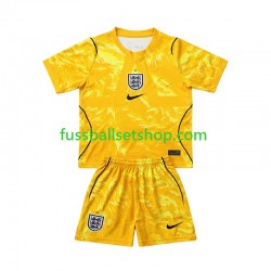 Günstige Fußball Trikotsatz England Torwart Kinder Viertestrikot World Cup 2026 Kurzarm