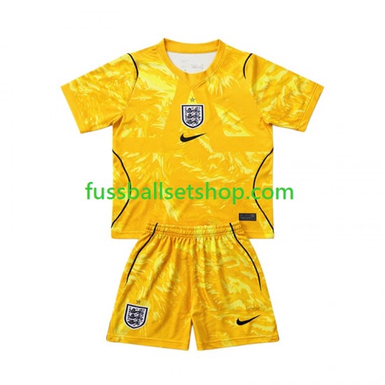 Günstige Fußball Trikotsatz England Torwart Kinder Viertestrikot World Cup 2026 Kurzarm