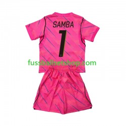 Günstige Fußball Trikotsatz Frankreich Brice Samba 1 Torwart Kinder Auswärtstrikot World Cup 2026 Kurzarm