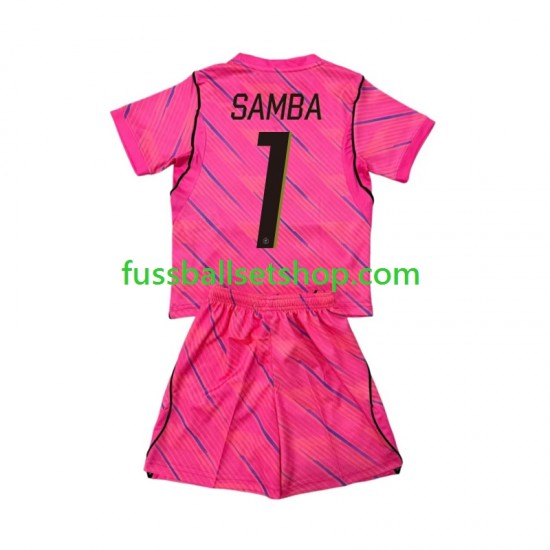 Günstige Fußball Trikotsatz Frankreich Brice Samba 1 Torwart Kinder Auswärtstrikot World Cup 2026 Kurzarm
