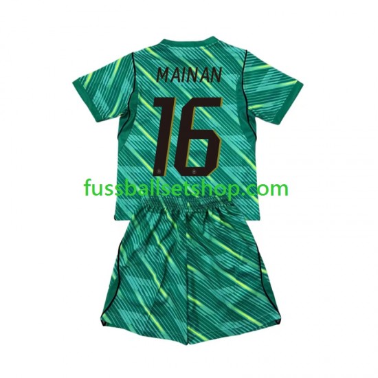 Günstige Fußball Trikotsatz Frankreich Mike Maignan 16 Torwart Kinder Ausweichtrikot World Cup 2026 Kurzarm
