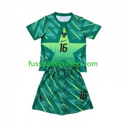 Günstige Fußball Trikotsatz Frankreich Mike Maignan 16 Torwart Kinder Ausweichtrikot World Cup 2026 Kurzarm